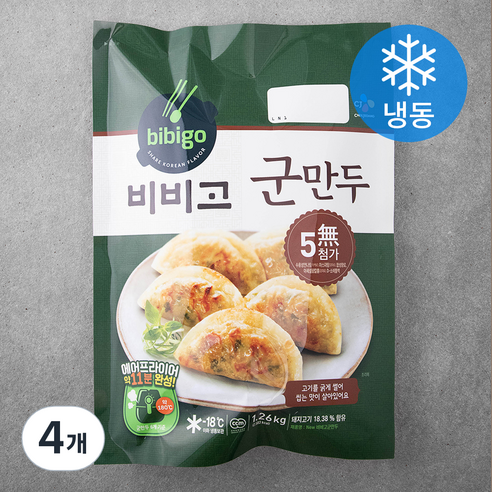 비비고 군만두 (냉동), 1.26kg, 4개