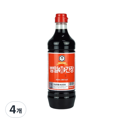 범일 불간장, 860ml, 4개