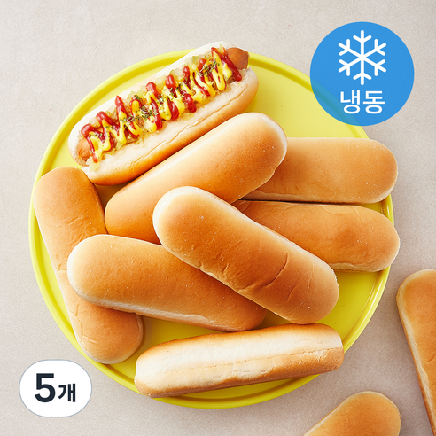 핫도그빵 (냉동), 55g, 10개입, 5개