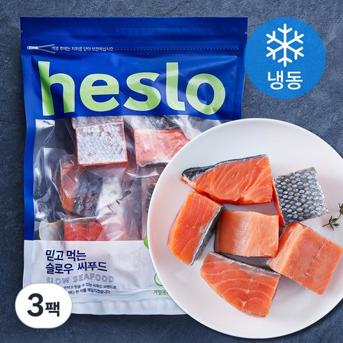 해슬로 가시없는 어린이 순살연어 (냉동), 400g, 3팩 400g × 3팩 섬네일