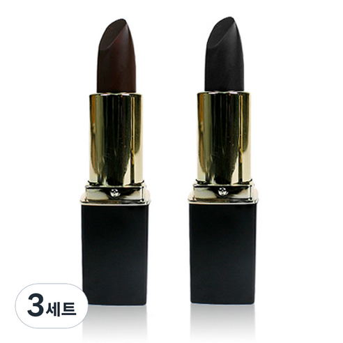 아바타 새치커버 스틱 4.2g, 흑색, 자연갈색, 3세트