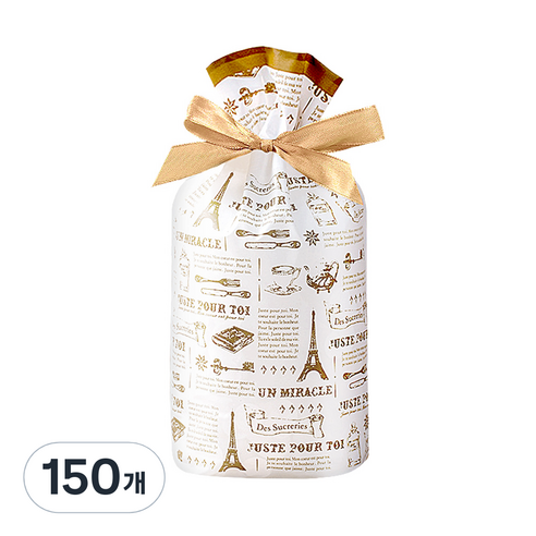 베리구즈 선물포장 구디 리본 기프트백, 6 에펠탑, 150개