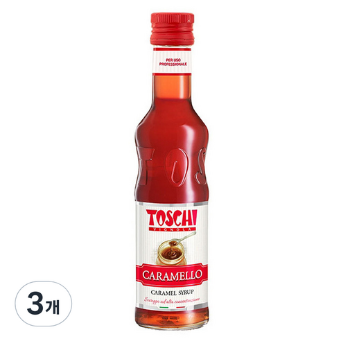 토스키 카라멜 시럽, 250ml, 3개