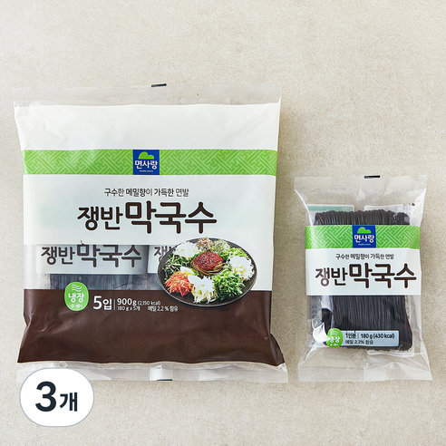 면사랑 쟁반 막국수 5개입, 900g, 3개