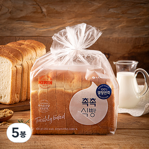 기린 촉촉식빵, 400g, 5봉