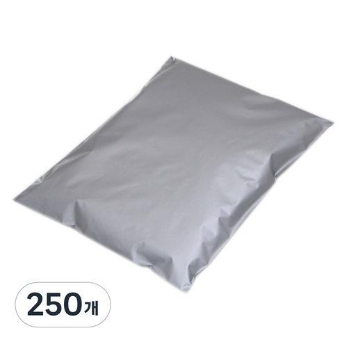 봄91 LDPE 접착형 택배봉투 은색, 250개