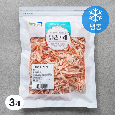 홍 진미채 (냉동), 3개, 400g