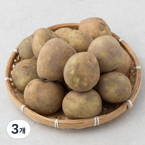 밀양 수미 감자, 2kg, 3개