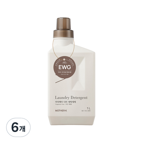 마더케이 디아 세탁세제, 6개, 1L