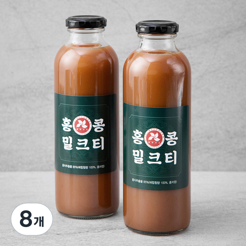 틸리셔스 홍콩 밀크티 베이스, 500ml, 8개