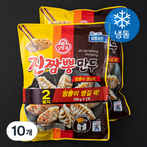 오뚜기 진짬뽕만두 (냉동), 396g, 10개