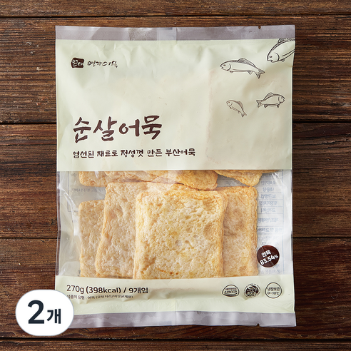 영자어묵 순살어묵 9입, 270g, 2개