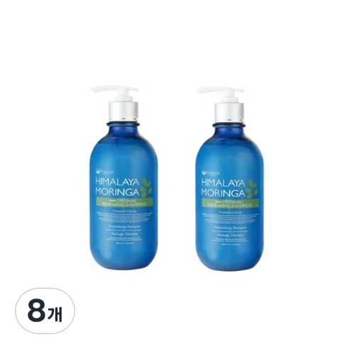 포고니아 히말라야 모링가 리뉴잉 샴푸, 500ml, 8개