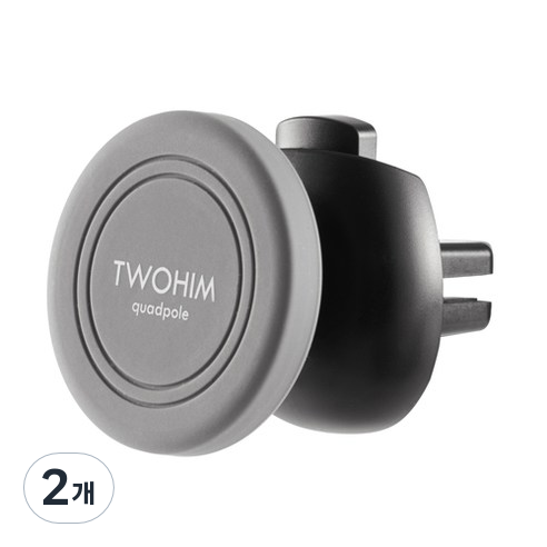 투힘 미니 차량용 거치대, 2개, 쿼드폴 블랙