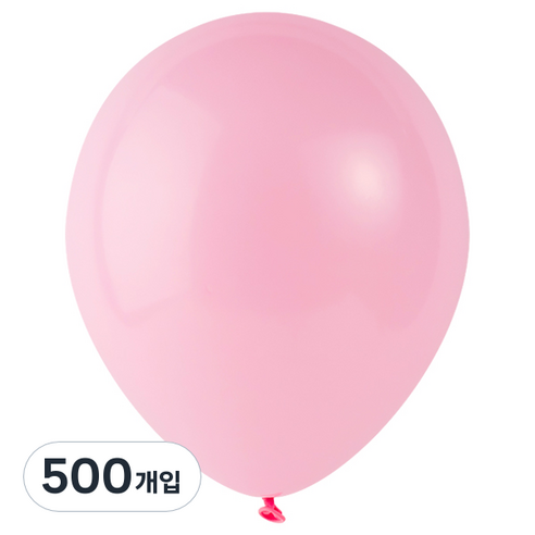 파티팡 풍선 라운드 30cm, 라이트핑크, 500개입