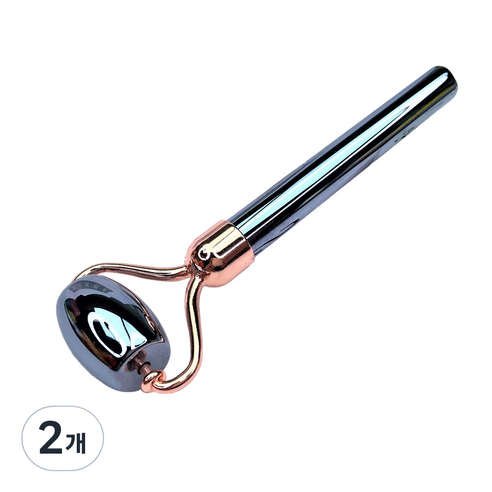 브릴리홈 테라헤르츠 원석 괄사 마사지 싱글 헤드 롤러 109.2 x 36mm BH1221-15, 브론즈, 2개