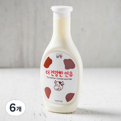 남양유업 더건강한 연유, 500g, 6개