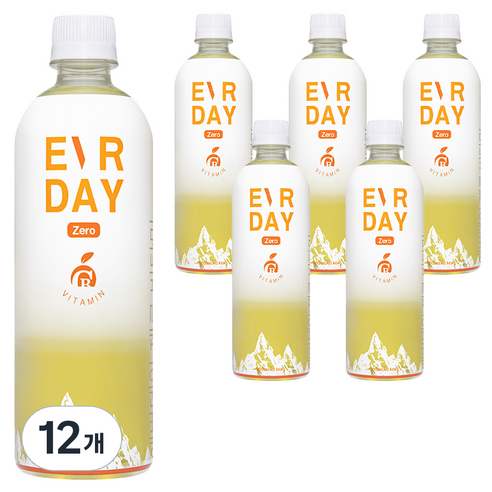 에버데이 제로 비타민 음료, 500ml, 12개