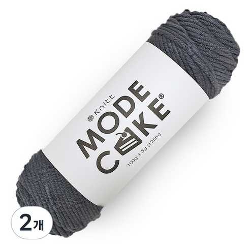 니뜨 모드케이크실 100g, 챠콜, 2개