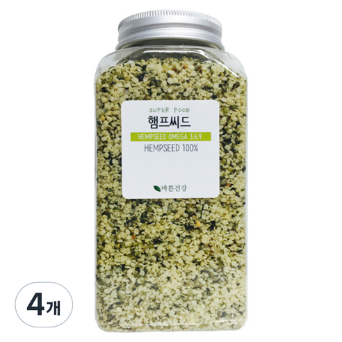 바른건강 햄프씨드, 300g, 4개