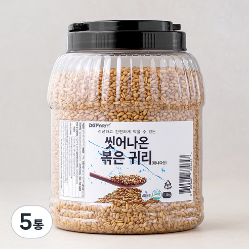 대구농산 씻어나온 볶은귀리, 1.4kg, 5통
