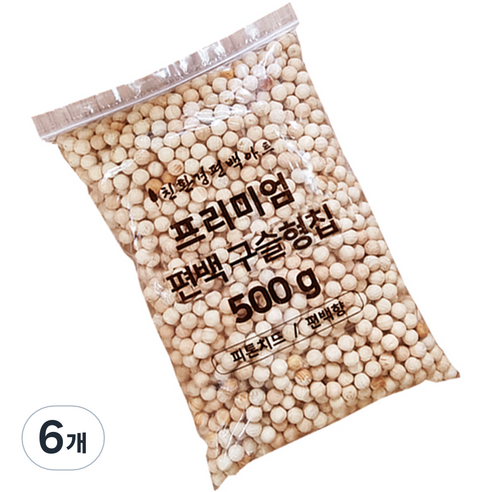 편백아트 프리미엄 편백 구슬형 칩, 6개, 500g
