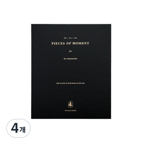 아이코닉 메모리바인더, 4개, 블랙