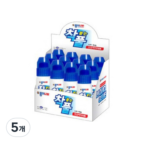 종이나라 착붙는풀 착풀, 50ml, 5개