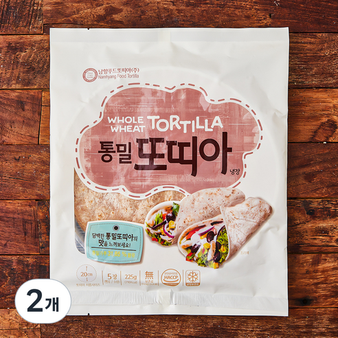 남향푸드또띠아 통밀또띠아, 45g, 5개입, 2개
