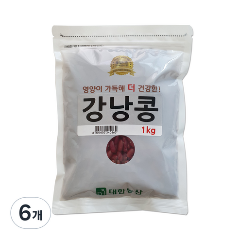 대한농산 강낭콩, 1kg, 6개
