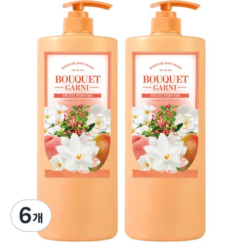 부케가르니 모이스처 바디워시 프루츠 퍼퓸, 1500ml, 2개