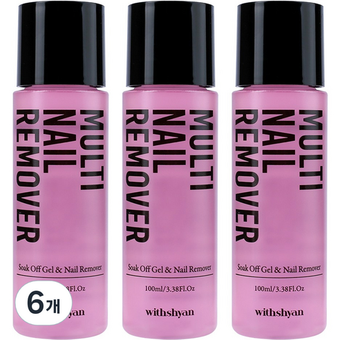 위드샨 멀티 네일리무버, 6개, 100ml