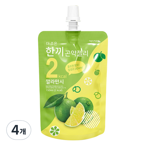 더존건강 더 조은 한끼곤약젤리 깔라만시, 150ml, 4개