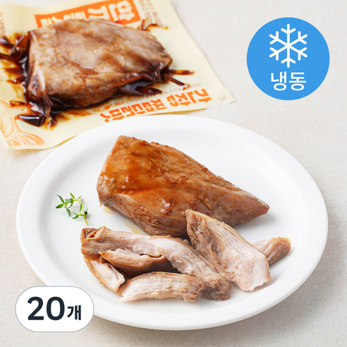 한끼통살 통살 소스 닭가슴살 간장찜닭맛 (냉동), 100g, 20개