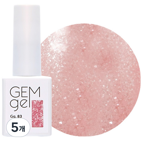 아이빛 네일아트 젬젤 컬러 젤네일 10ml, 83 미니핑크, 5개
