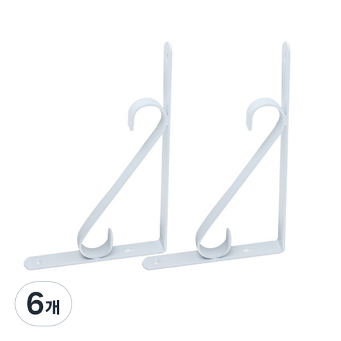 E.T.SHOP 싱글S 선반대 화이트, 6개