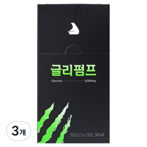 잠백이 글리세롤 글리펌프 30p, 390g, 3개
