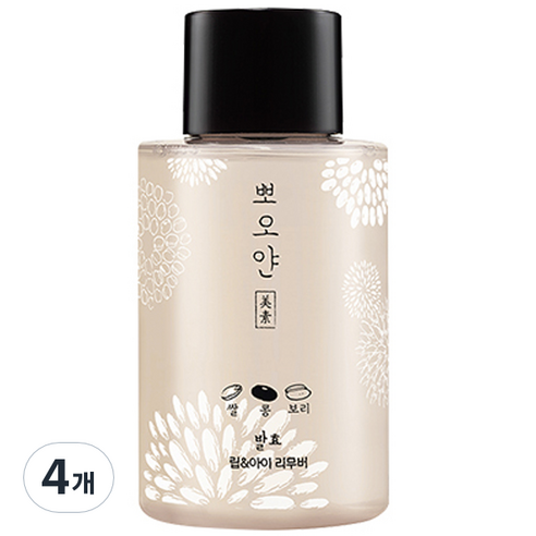 뽀오얀 미소 발효 립 앤 아이 리무버, 120ml, 4개