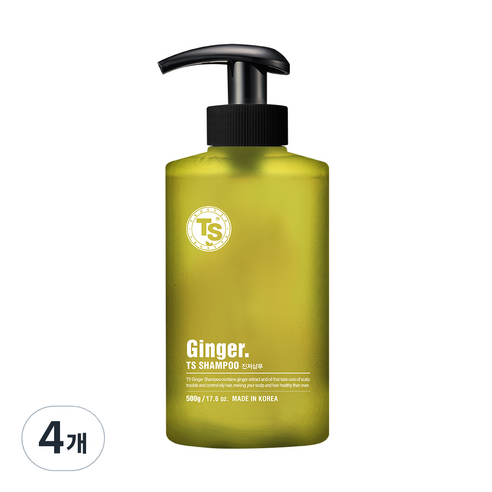 TS 진저 샴푸, 500g, 4개