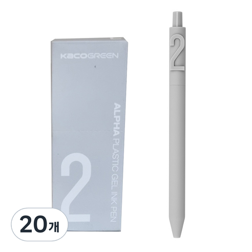 카코 알파 소프트 중성 젤펜 0.5mm, 숫자 2, 20개