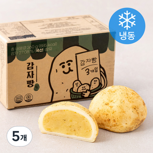 감자빵 3개입 (냉동), 360g, 5개