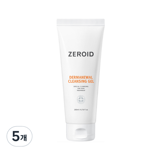 제로이드 더마뉴얼 클렌징 젤, 200ml, 5개