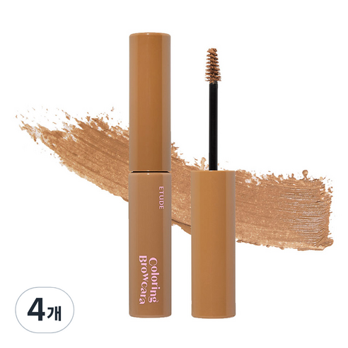 에뛰드 NEW 드로잉 아이즈 컬러링 브라우카라 6g, 3호 내추럴 브라운, 4개