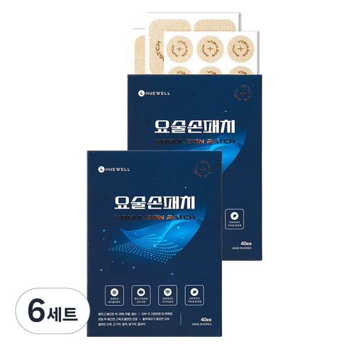 휴웰 근육 관절 요술손패치 대형 6p + 중형 24p + 소형 12p 세트, 42매입, 6세트