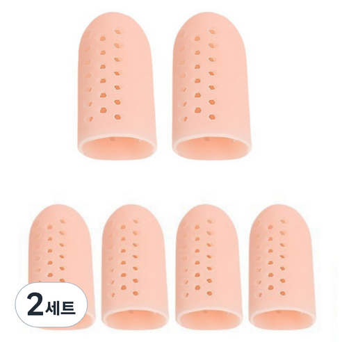 포근상점 발가락 발톱 보호대 골무 대형 2p + 소형 4p 세트 스킨, 2세트