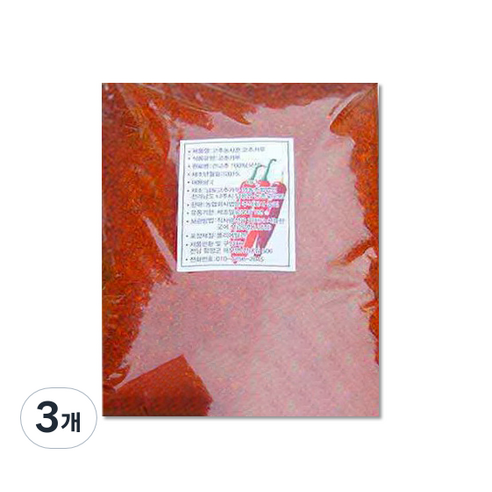 김장 찌개용 고추가루, 500g, 3개
