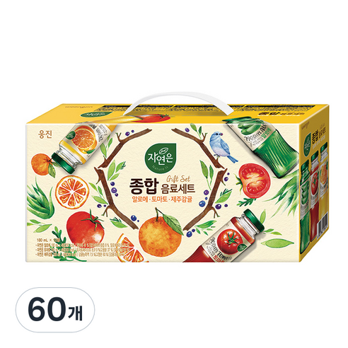자연은 종합음료세트, 180ml, 60개