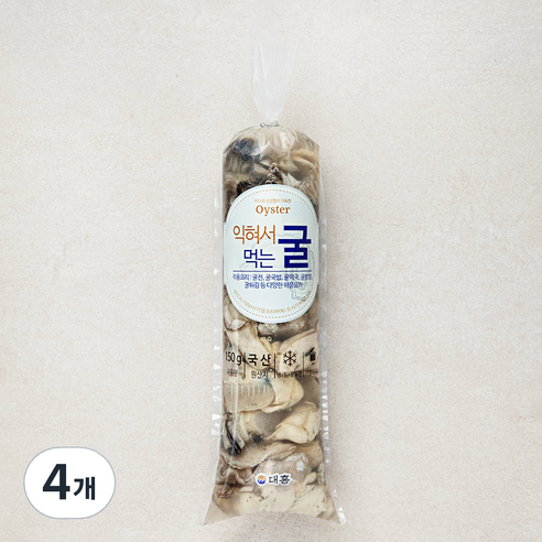 대흥물산 익혀서 먹는 굴 (냉장), 150g, 4개