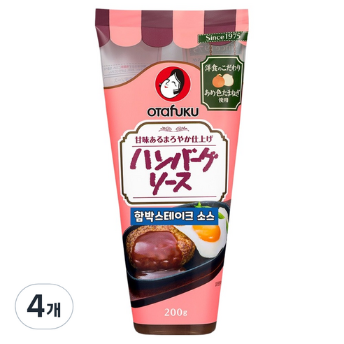 오타후쿠 함박스테이크 소스, 200g, 4개