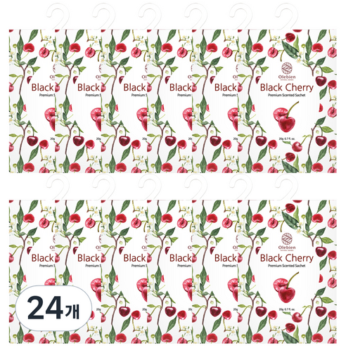 올레비엔 센티드 사쉐 블랙체리 본품, 20g, 24개, 과일/트로피칼향